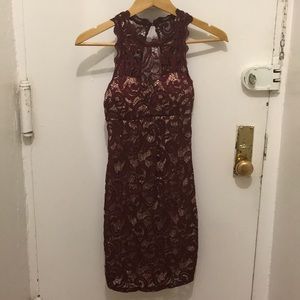 🍂SALE🍂Maroon Sequined Party Dress